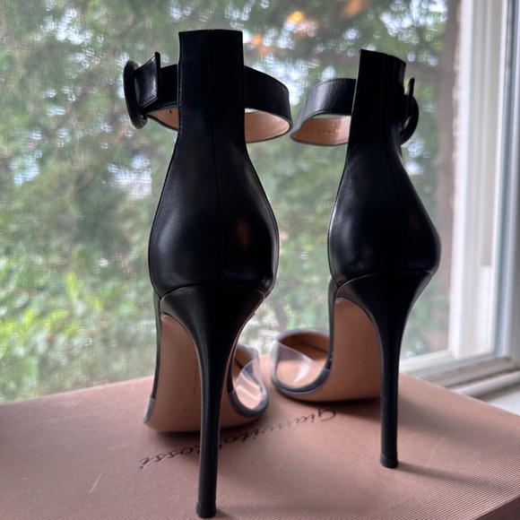 Gianvito Rossi PVC Leather Ankle Strap Heel - Picture 4 of 5